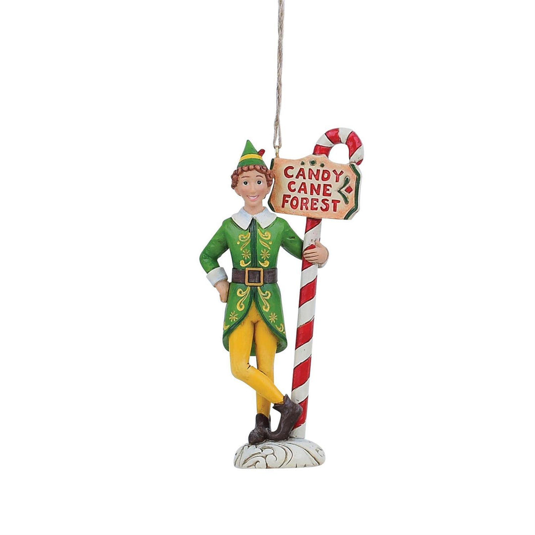 Elf by Jim Shore | Buddie Candy Cane Sign HO