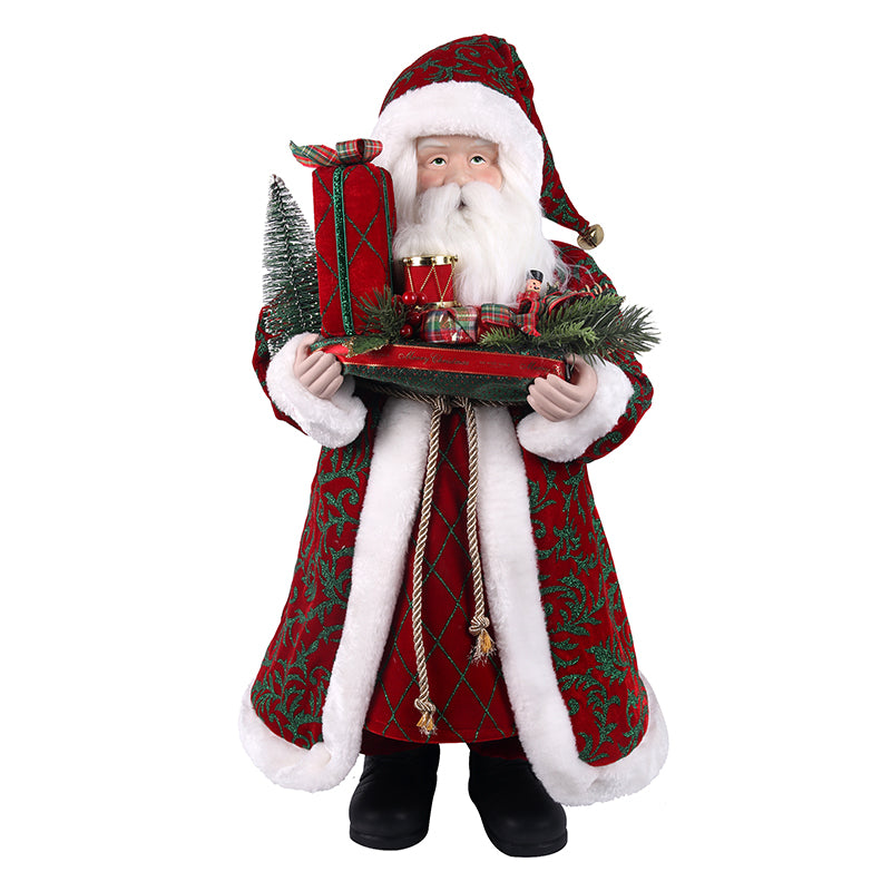 Luxe Red Santa w/ Gifts