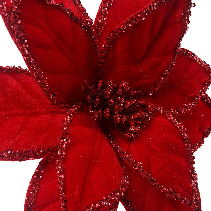 Red Sequined Poinsettia