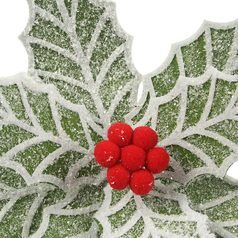 Green Frosted Poinsettia