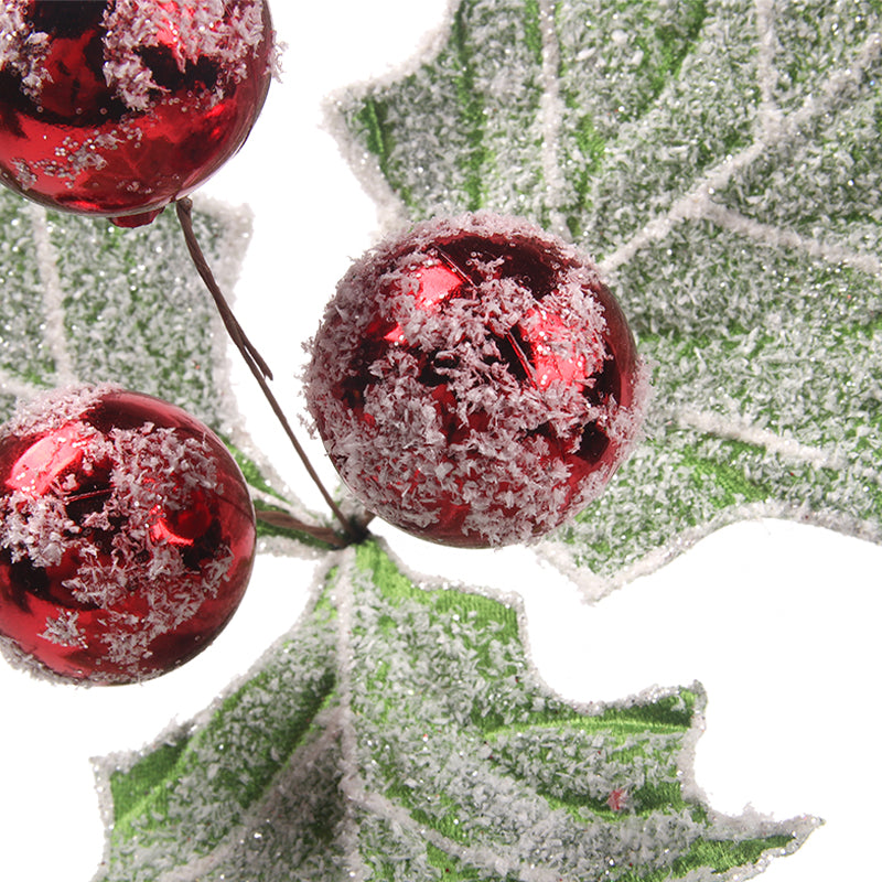 Green Frosted Holly Berry