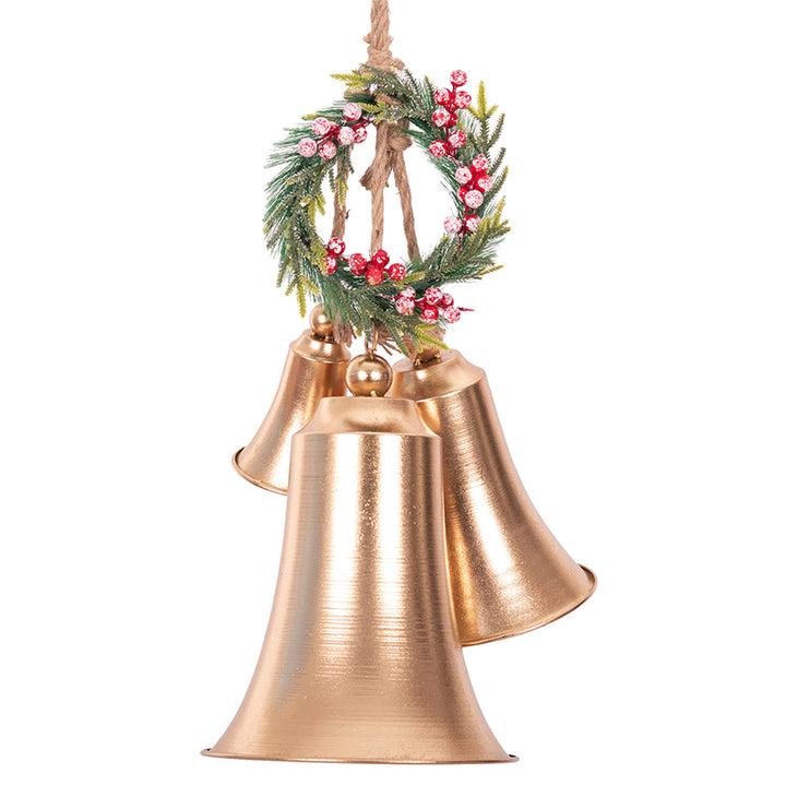 Gold Bells w/ Wreath