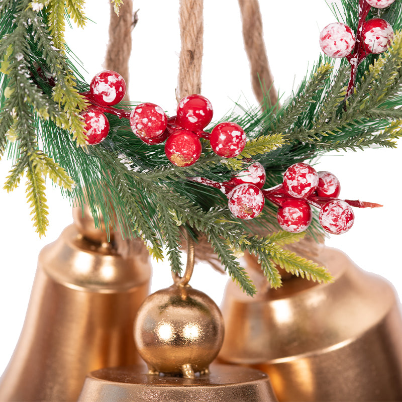 Gold Bells w/ Wreath