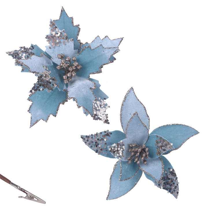 Pale Blue Poinsettia