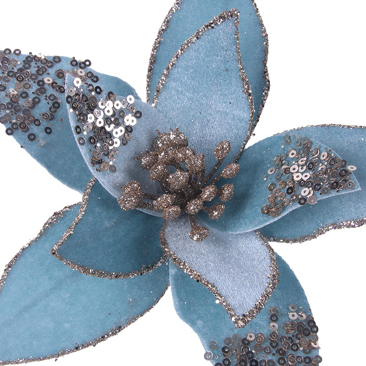 Pale Blue Poinsettia