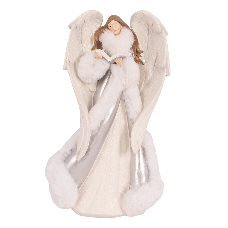 Silver Polyresin Angel
