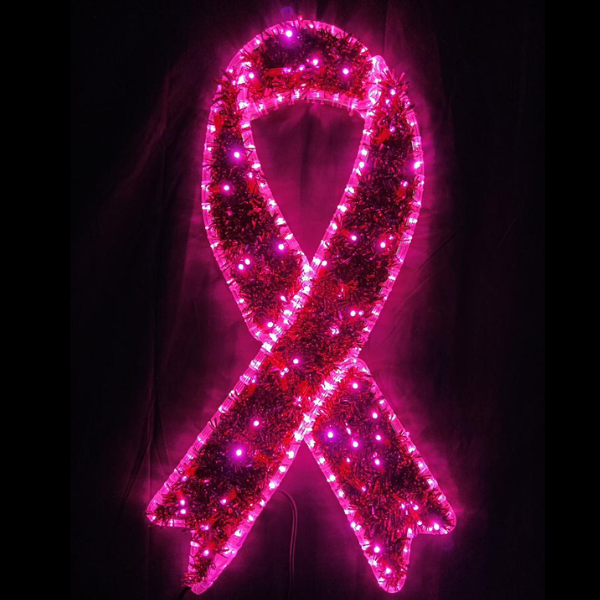 Breast Cancer Ribbon | Christmas Motif Light