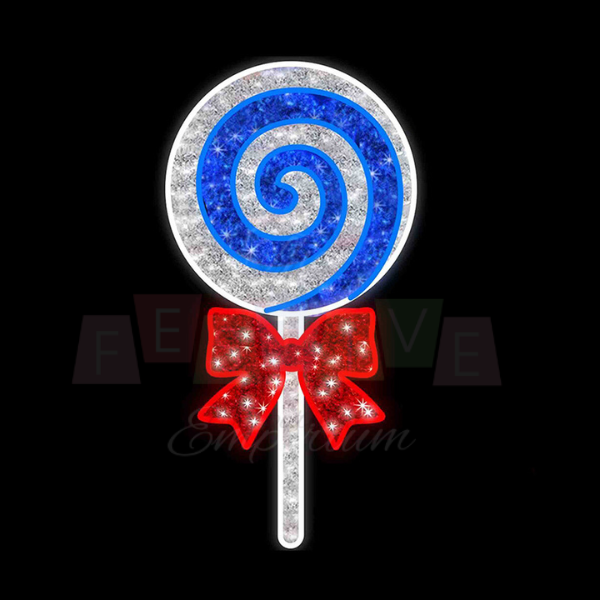 Blue Swirl Lollypop | Christmas Motif Light