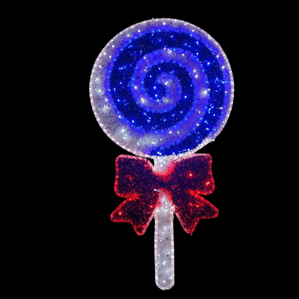 Blue Swirl Lollypop | Christmas Motif Light