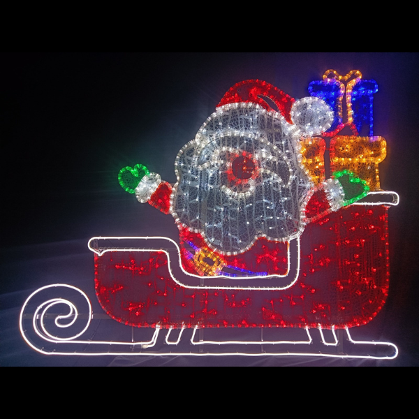 Santa in Sleigh | Christmas Motif Light