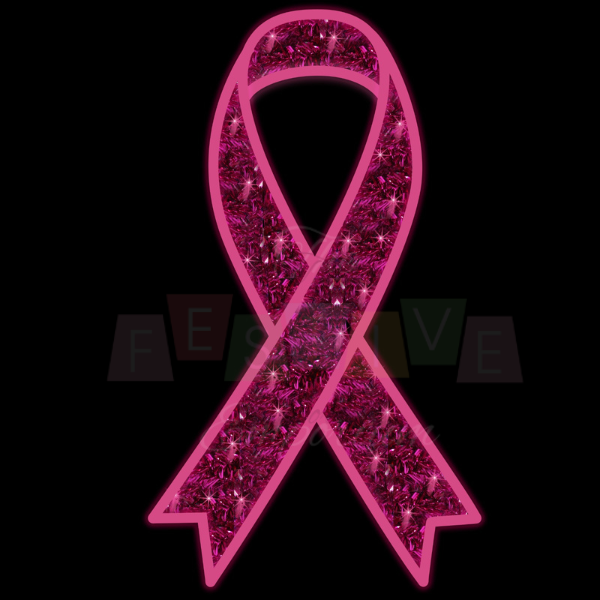 Breast Cancer Ribbon | Christmas Motif Light