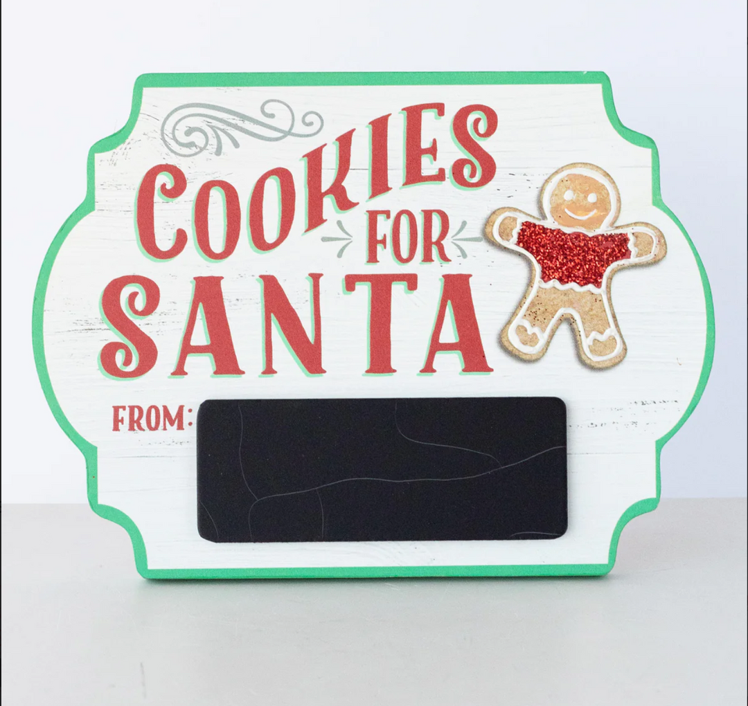 Cookies for Santa Plaque