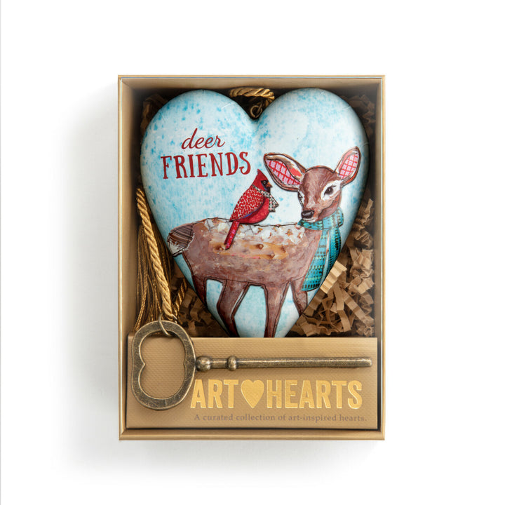 Demdaco Art Heart | Deer Friends