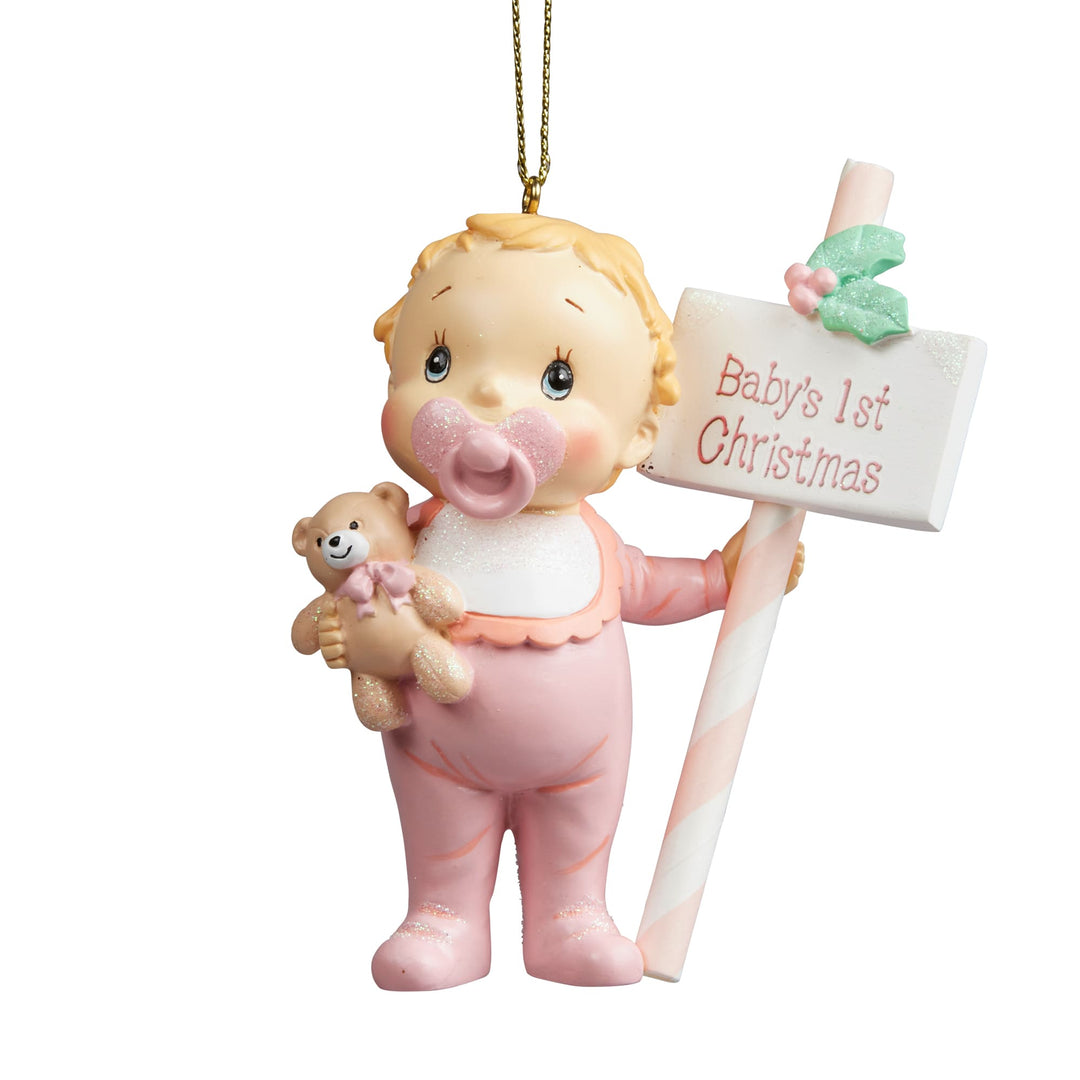 Baby Girl 1st Christmas Ornament