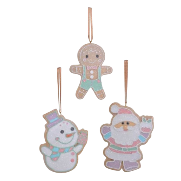 Fairy Floss Gingerbread Ornaments