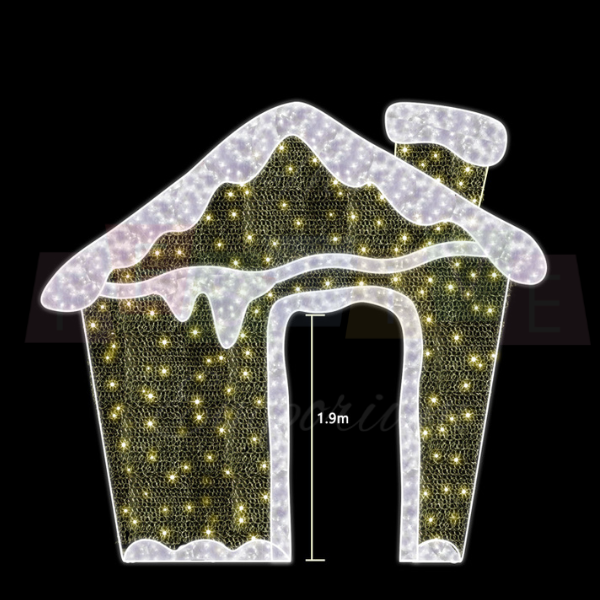 3D Gingerbread Home | Christmas Motif Light