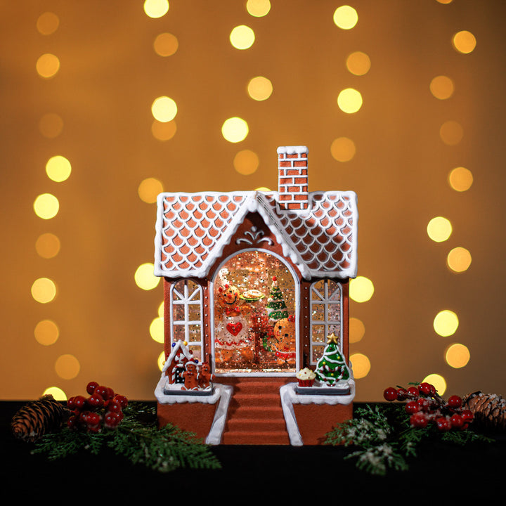 Snowing Gingerbread House | Lantern