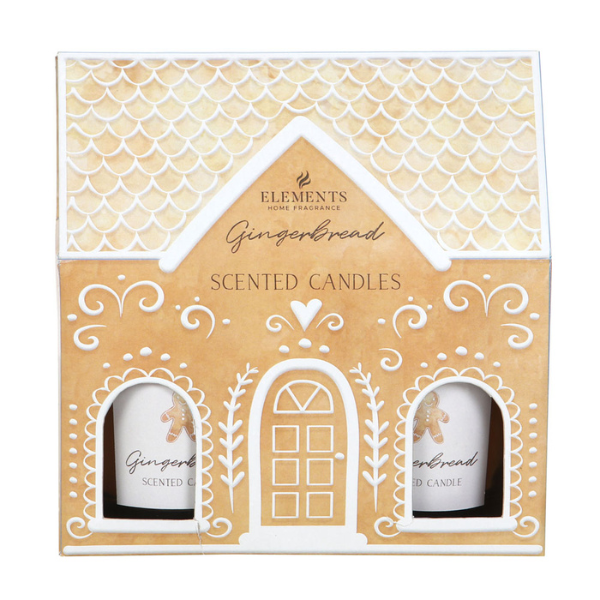 Gingerbread House Candle Set