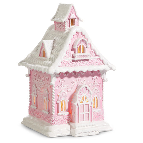 Raz | Pink Gingerbread House
