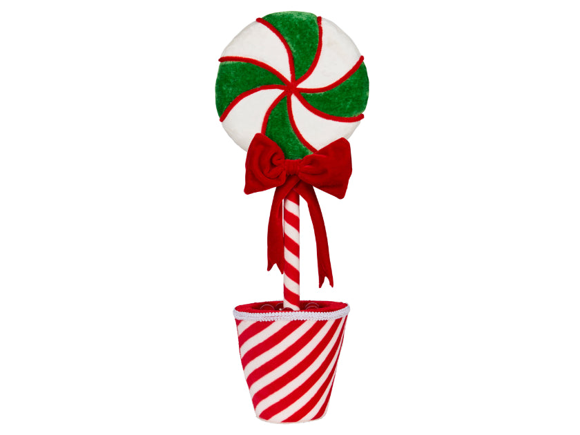 Candy Cane Topiary Pot