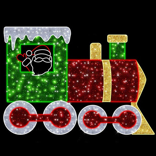 christmas train  motif light