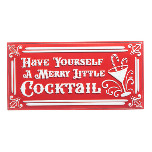 raz christmas cocktail sign