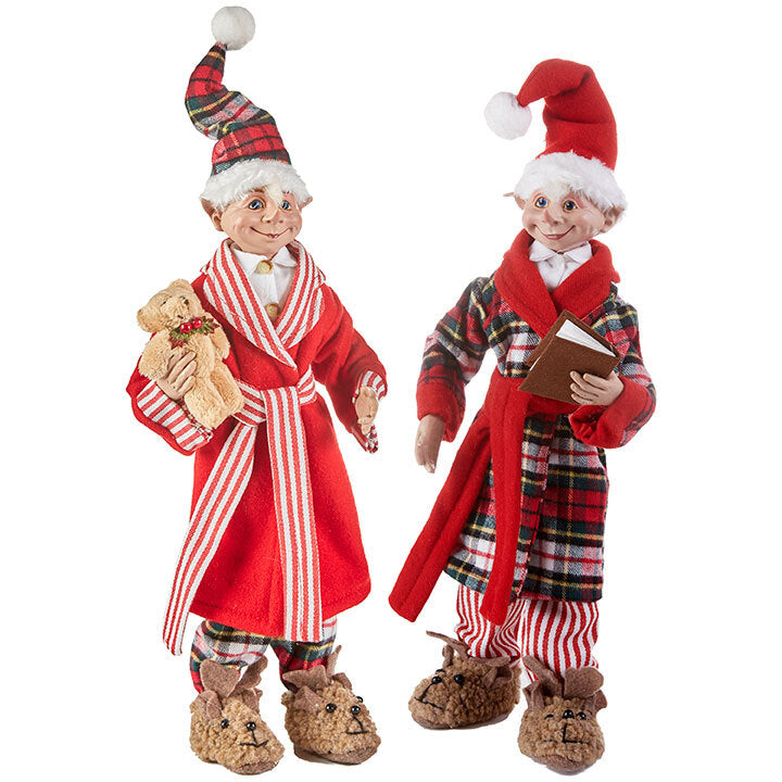 raz christmas elf in bedtime clothes